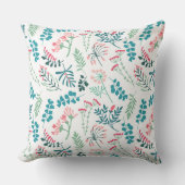 モダンフローラプリント クッション (正面)