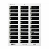 モダンフローラボ結婚タニカル差出人住所 ラベル (フルシート)