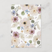 モダンフローラボ結婚タニカル エンクロージャーカード (裏面)