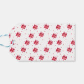 モダンフローラポインセチア水彩 ギフトタグ (裏面横)