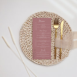 モダンフローラマウヴ結婚ズ メニュー