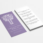 モダンフローラミニマルクロス記念祈りの言葉カード 名刺