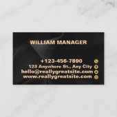 モダンフローラメイクアップアーティストカード 名刺 (裏面)