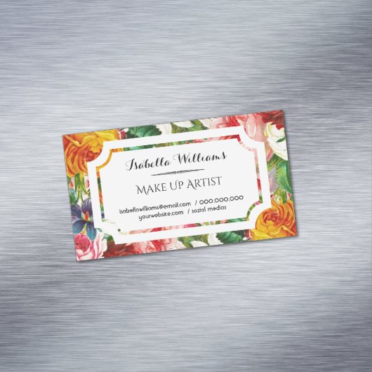 モダンフローラメークアーティスト マグネット名刺 (インサイチュ)