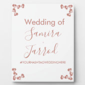 モダンフローラモチ結婚ー核  フォトプラーク (正面)