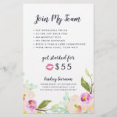 モダンフローラリッププロダクト販売代理店プロモーション チラシ (正面)