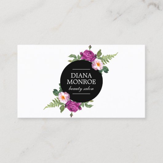 モダンフローラリースサロン名刺 名刺 (正面)