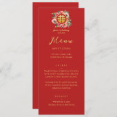 モダンフローラリース二重中国の西結婚西 メニュー (正面/裏面)