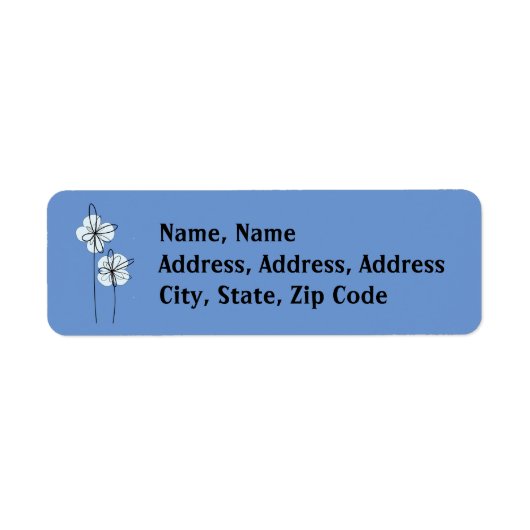 モダンフローラリース郵便料金 ラベル (正面)