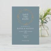 モダンフローラルガーランド Save the Date セーブザデート (スタンド正面)