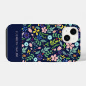 モダンフローラル iPhoneケース (裏面横)
