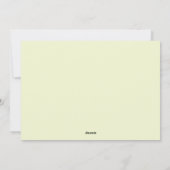 モダンフローラレッドブルーライン抽象芸術アー絵画ト シーズンカード (裏面)