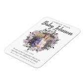 モダンフローラ写真の妊娠の発表 マグネット (左側)