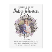 モダンフローラ写真の妊娠の発表