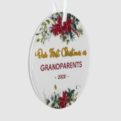 モダンフローラ初めてのクリスマス オーナメント (正面)