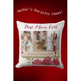 モダンフローラ可愛い写真最高の母の日 クッション