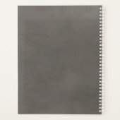 モダンフローラ国パーソナライズされたの写真名 プランナー手帳 (裏面)