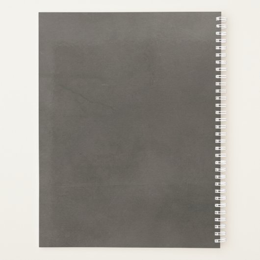 モダンフローラ国パーソナライズされたの写真名 プランナー手帳 (裏面)