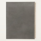 モダンフローラ国パーソナライズされたの写真名 プランナー手帳 (裏面)