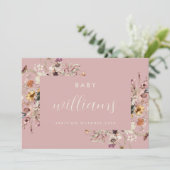 モダンフローラ妊娠告知カード 案内状 (スタンド正面)