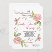 モダンフローラ招待状 招待状 (正面/裏面)