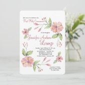 モダンフローラ招待状 招待状 (スタンド正面)