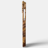 モダンフローラ曲線を持つエレガントバラ金ゴールド Case-Mate iPhoneケース (裏面 / 左)