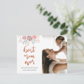 モダンフローラ最高の母の挨拶 ポストカード (スタンド正面)