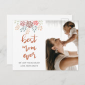 モダンフローラ最高の母の挨拶 ポストカード (正面/裏面)