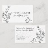 モダンフローラ枠 名刺 (正面/裏面)