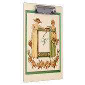 モダンフローラ植物色ピンクスタイリッシュ クリップボード (右)