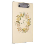 モダンフローラ植物色ピンクスタイリッシュ#2 クリップボード (右)