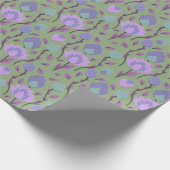 モダンフローラ民俗学//紫の毛色 ラッピングペーパー (角)