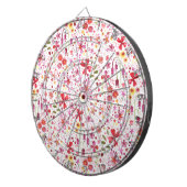 モダンフローラ水の色 ダーツボード (正面右)