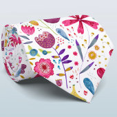 モダンフローラ水の色 ネクタイ