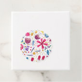 モダンフローラ水カラーメッセージカード フェイバータグ (インサイチュ)