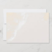 モダンフローラ水彩水平ブライダルシャワー 招待状 (裏面)