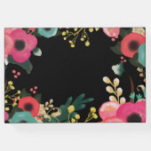 モダンフローラ水絵画色の卒業 ゲストブック (裏面)