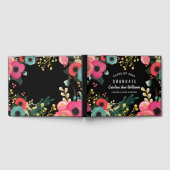 モダンフローラ水絵画色の卒業 ゲストブック (全面)