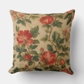 モダンフローラ水色ヴィンテージ収集 クッション (正面)