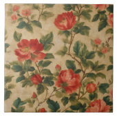 モダンフローラ水色ヴィンテージ収集 タイル (正面)