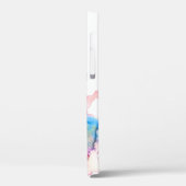 モダンフローラ水色手描き花 Case-Mate iPhoneケース (裏面 / 左)