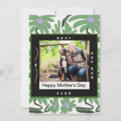 モダンフローラ犬ママ母の日の写真 シーズンカード (正面)