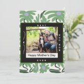 モダンフローラ犬ママ母の日の写真 シーズンカード (スタンド正面)