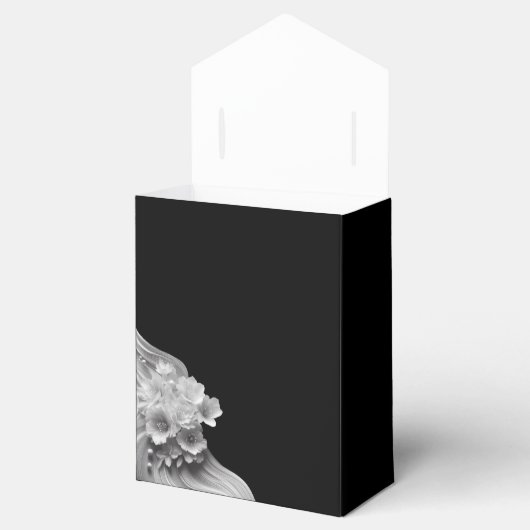 モダンフローラ白黒結婚ズ フェイバーボックス (オープン)