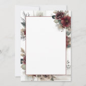 モダンフローラ空白の結婚ズ 招待状 (正面)