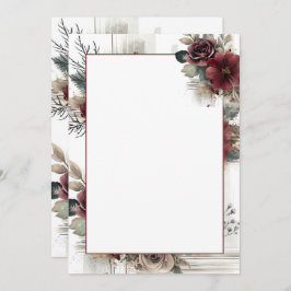 モダンフローラ空白の結婚ズ 招待状