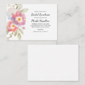 モダンフローラ素朴植物学ブライダルシャワー ノートカード (正面/裏面)