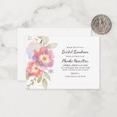 モダンフローラ素朴植物学ブライダルシャワー ノートカード (正面/裏面インサイチュ)