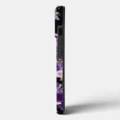 モダンフローラ紫ブラック Case-Mate iPhoneケース (裏面 / 左)